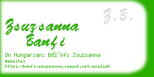 zsuzsanna banfi business card